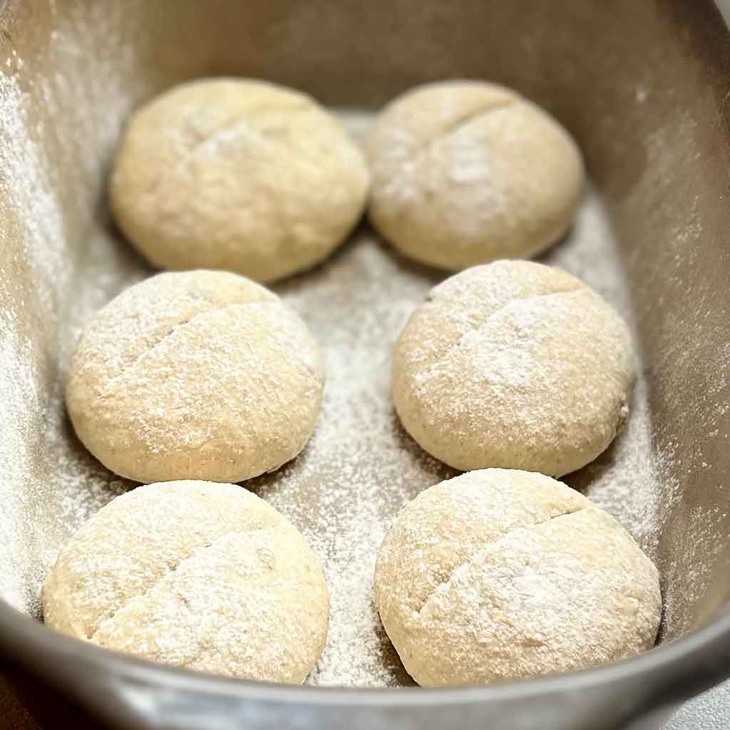 Dinkel Hafer Brötchen