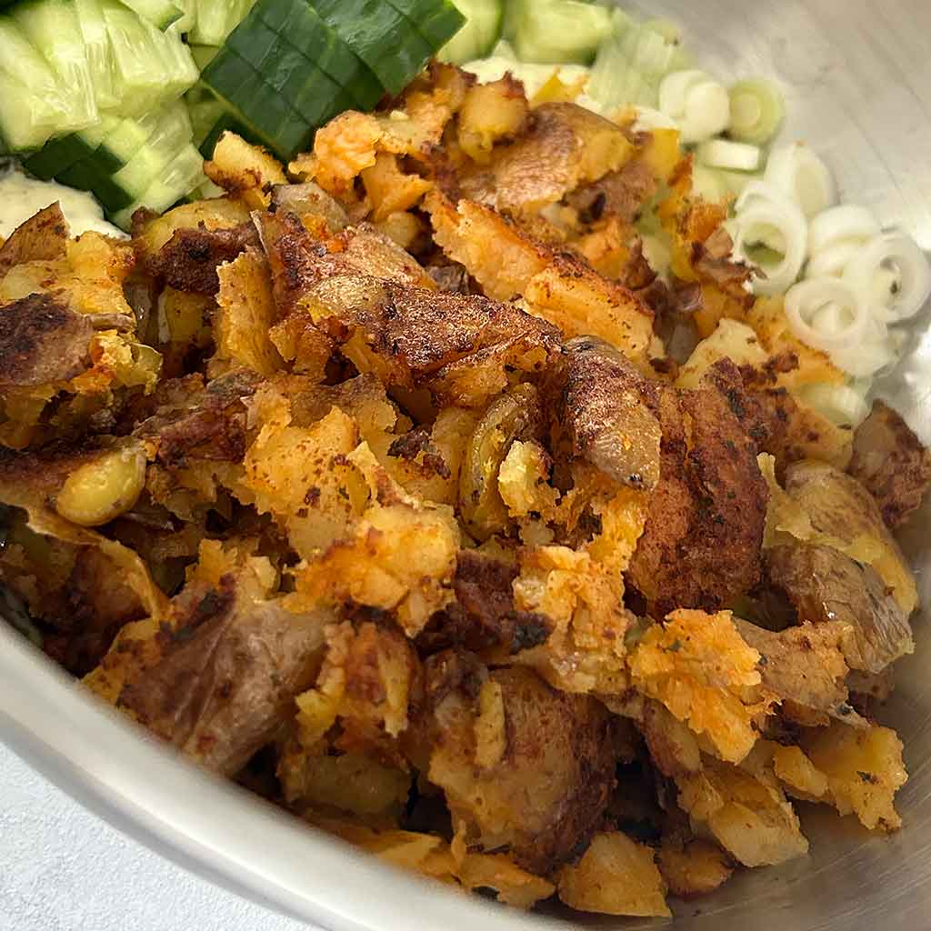 Smashed Kartoffelsalat